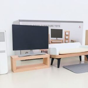 Muebles en miniatura para casa de muñecas living 10 unidades
