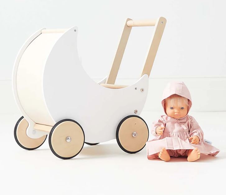 Coche de muñecas madera correpasillo caminador - Imagen 2
