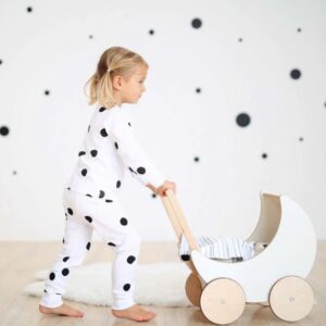 Coche de muñecas madera correpasillo caminador