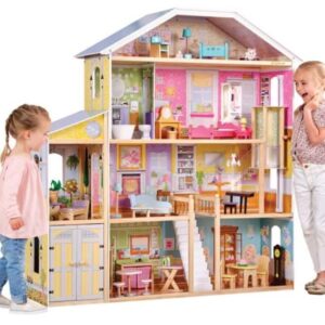 Casa de muñecas de madera Victoria
