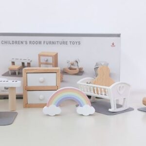Muebles en miniatura para casa de muñecas children 12 Unidades