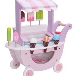 Carro de helado en madera