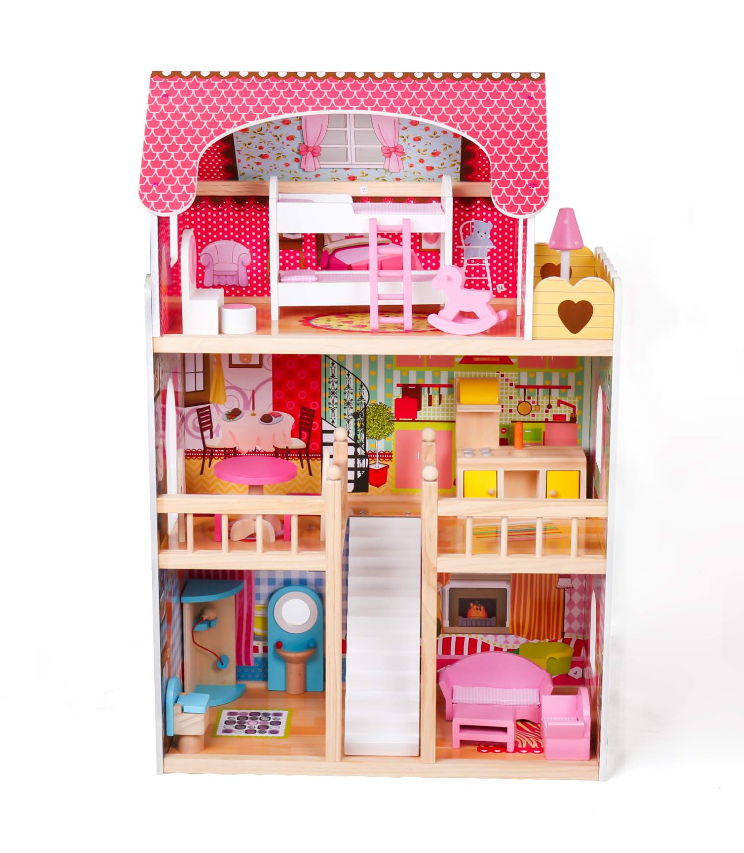 Casa de muñecas de madera Catalina - Imagen 2