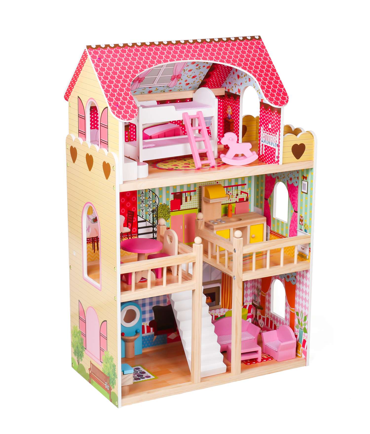 Casa de muñecas de madera Catalina - Imagen 3