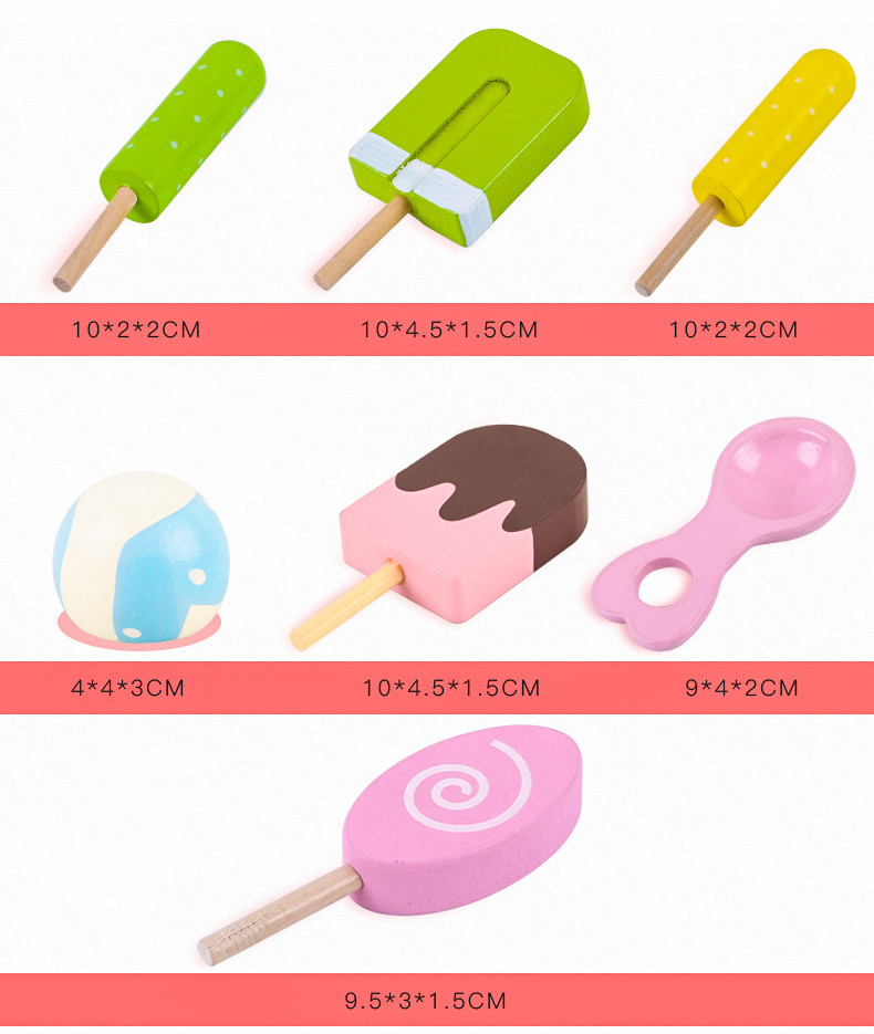 Carro de helado en madera - Imagen 4