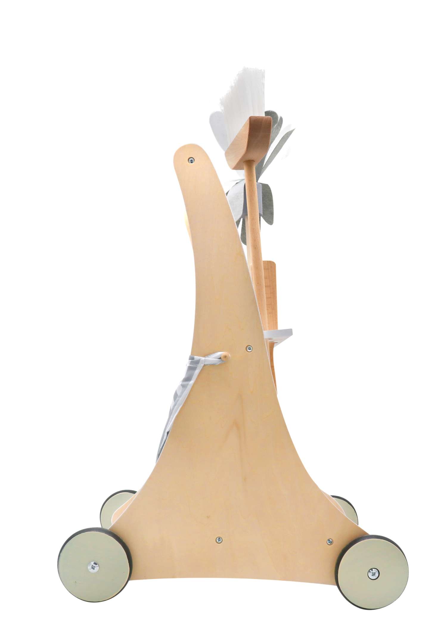 Carrito caminador de limpieza madera de juguete - Imagen 2